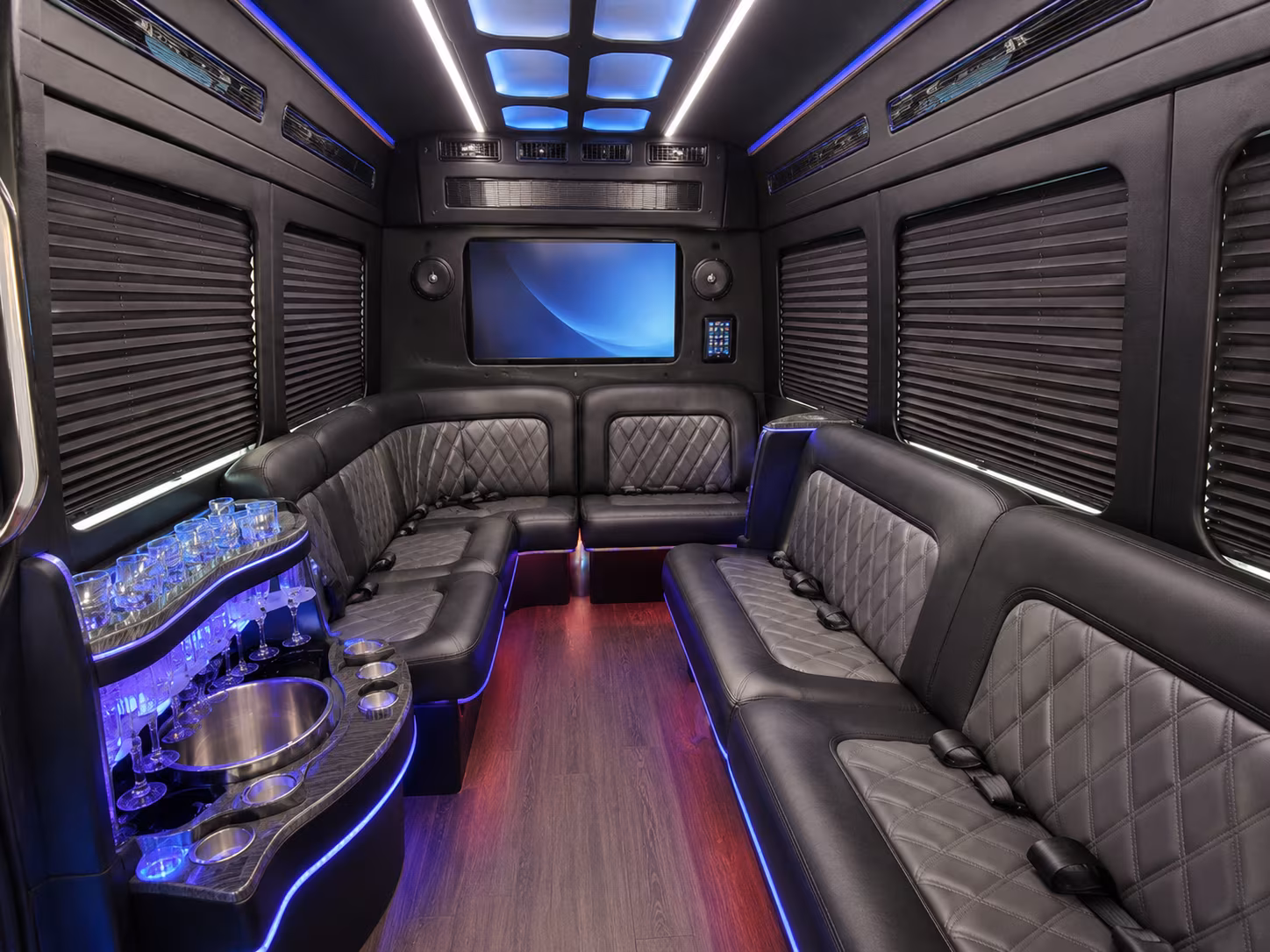 edinburg party bus interior